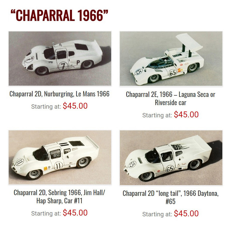1/43 MARSH MODELS – Chaparral 2C Nassau 1965 | お手付きモデルズ